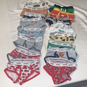 Carter's boys briefs underwear cotton fire truck dinosaurs bears Batman lot 6/7